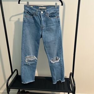 Classic Blue Levi's Wedgie Straight Jeans